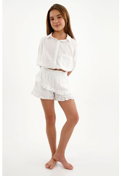 Short Crudo Con Bolero Para Niña