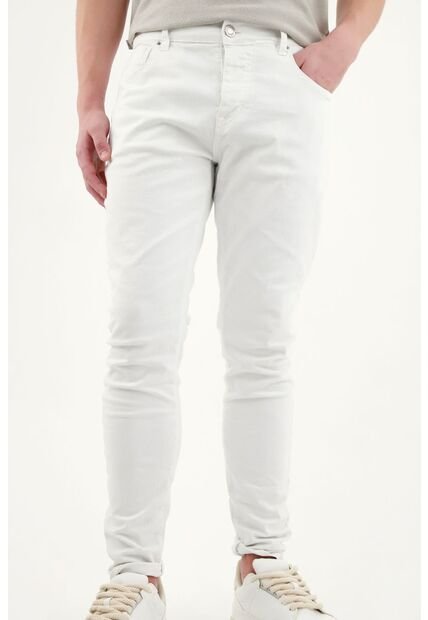 Jean Skinny Blanco Para Hombre