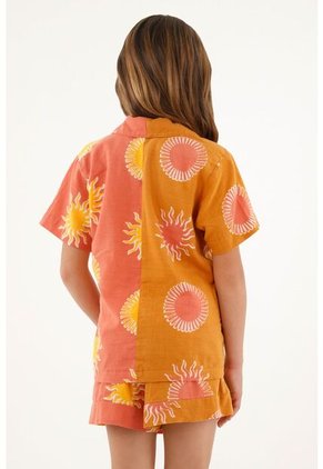 Camisa Naranja Para Niña