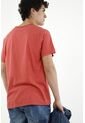 Camiseta Roja Con Detalle Frontal Para Hombre de Tennis