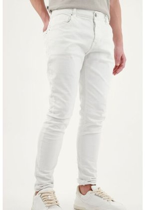Jean Skinny Blanco Para Hombre