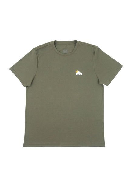 Camiseta Verde Tennis Para Hombre