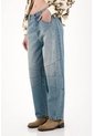 Tennis Jean Horseshoe Tiro Bajo Azul De Silueta Amplia Para Mujer de Tennis