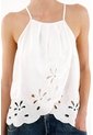 Tennis Camisa Cuello Halter Blanca Para Mujer de Tennis
