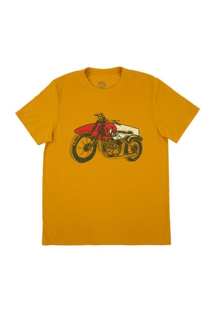Camiseta Amarilla Tradicional Para Hombre