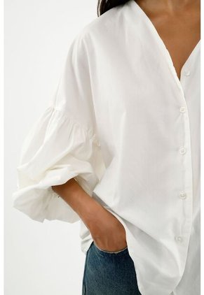 Camisa Oversize Cruda Para Mujer