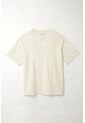 Tennis Camiseta Oversize Con Cuello En Rib Blanca Para Mujer de Tennis