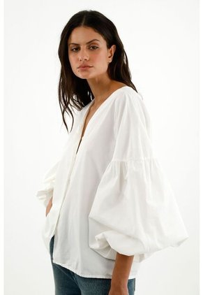 Camisa Oversize Cruda Para Mujer