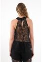 Tennis Camisa Amplia En Encaje Negra Para Mujer de Tennis