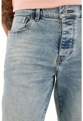 Tennis Jean Skinny Cinco Bolsillos Azul Para Hombre