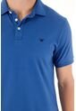 Tennis Polo En Tela Piqué Licra Azul Para Hombre de Tennis
