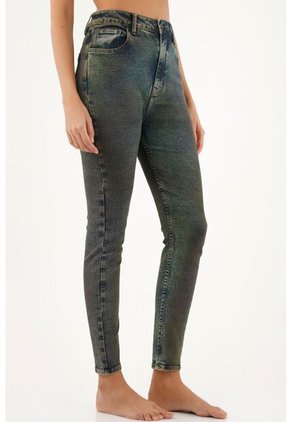 Tennis Jean Azul Con Efecto Tornasol Para Mujer