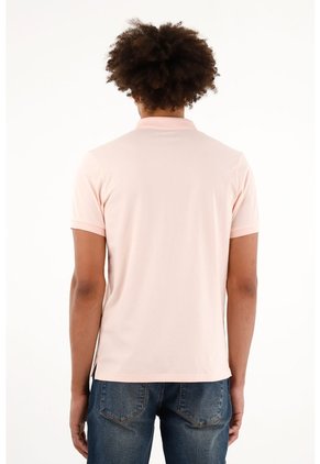 Polo Licrada Rosada Para Hombre