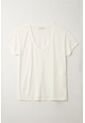 Tennis Camiseta Con Cuello En V Cruda Para Mujer de Tennis
