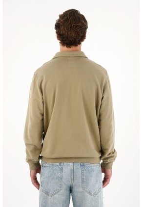 Tennis Buzo Tipo Polo Verde Para Hombre