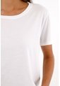 Tennis Camiseta Blanca Cuello Redondo Para Mujer de Tennis