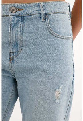 Tennis Jean Azul Con Rotos Localizados Para Mujer