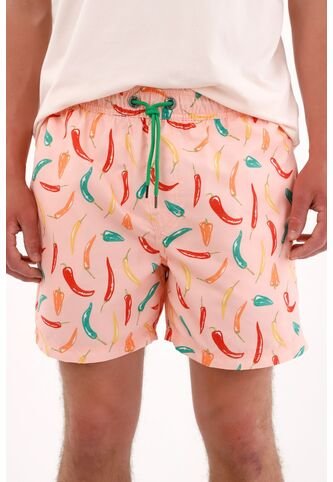 Pantaloneta Con Estampado De Chiles Para Hombre Tennis