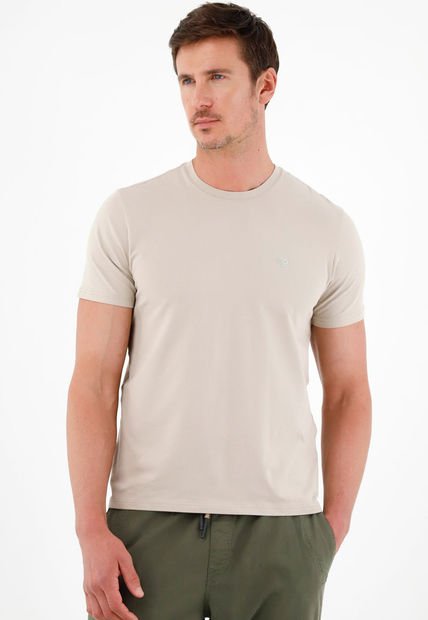 Camiseta Gris Manga Corta Para Hombre