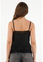Tennis Camisa Negra Con Encaje Para Mujer de Tennis