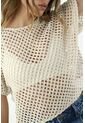 Camiseta Crudo Tipo Crochet Para Mujer de Tennis