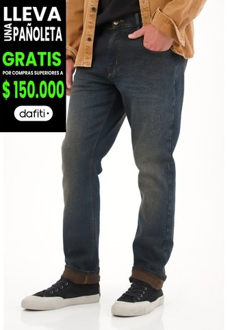 Tennis Jean Nudy Tono Oscuro Con Iluminaciones Azul Para Hombre Tennis