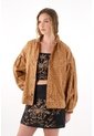 Tennis Abrigo Oversize De Diseño Animal Print Café Para Mujer de Tennis
