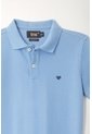 Polo Cuello Tejido Azul Para Niño de Tennis