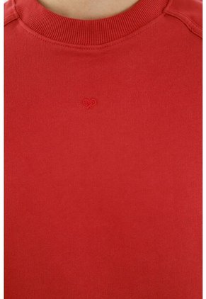 Tennis Buzo Con Raqueta Bordada Rojo Para Hombre