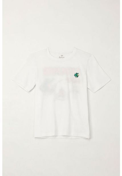 Camiseta Con Estampado Summer Camp Blanca Para Niño
