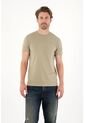 Tennis Camiseta Manga Corta Con Raqueta Bordada Verde Para Hombre de Tennis