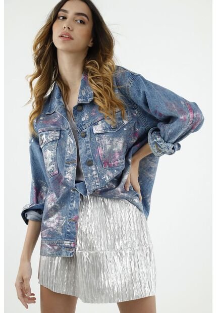 Chaqueta Azul Para Mujer