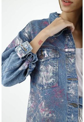 Chaqueta Azul Para Mujer