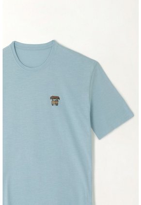 Tennis Camiseta En Jersey Flamé Azul Para Hombre