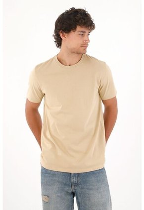 Tennis Camiseta En 100% Algodón Café Para Hombre