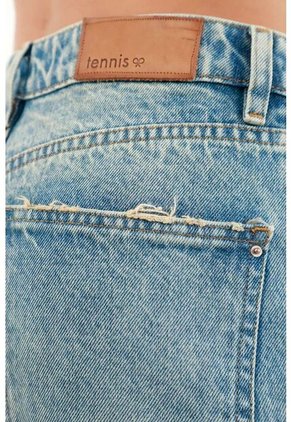 Jean Recto Azul Medio Para Mujer