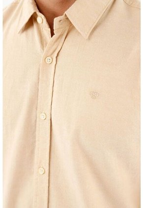 Camisa Clásica Amarilla Para Hombre