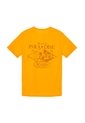 Tennis Camiseta Amarilla Estampada En Espalda Para Hombre de Tennis