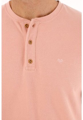 Camiseta Rosada Manga Corta Para Hombre