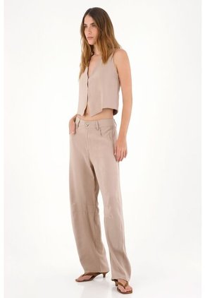 Tennis Chaleco Con Escote En V Crudo Para Mujer