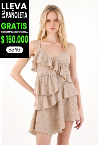 Tennis Vestido Corto Con Boleros Café Con Diseño Limpio Para Mujer Tennis