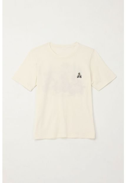 Camiseta Con Estampado Roadtrip Cruda Para Niño