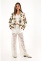 Tennis Blazer Con Estampado De Palmeras Y Tigres Para Mujer de Tennis