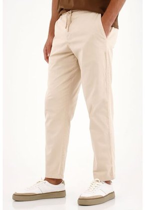 Tennis Pantalón En Dril Clásico Crudo Para Hombre