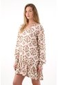 Tennis Vestido Corto Amplio Con Estampado De Flores Para Mujer de Tennis
