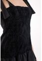 Tennis Vestido Corto Con Boleros Negro Para Mujer de Tennis