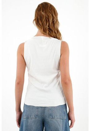 Tennis Camiseta Blanca Manga Sisa Para Mujer