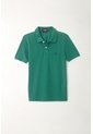 Polo Cuello Tejido Verde Para Niño de Tennis