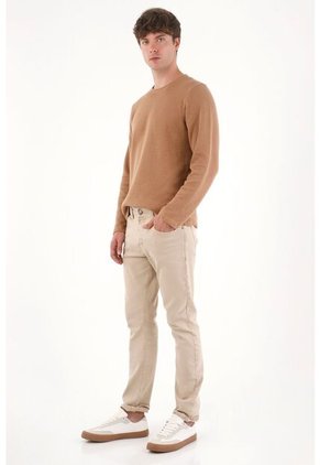 Tennis Pantalón Recto Crudo Para Hombre