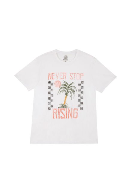 Camiseta Blanca En Algodón Para Hombre